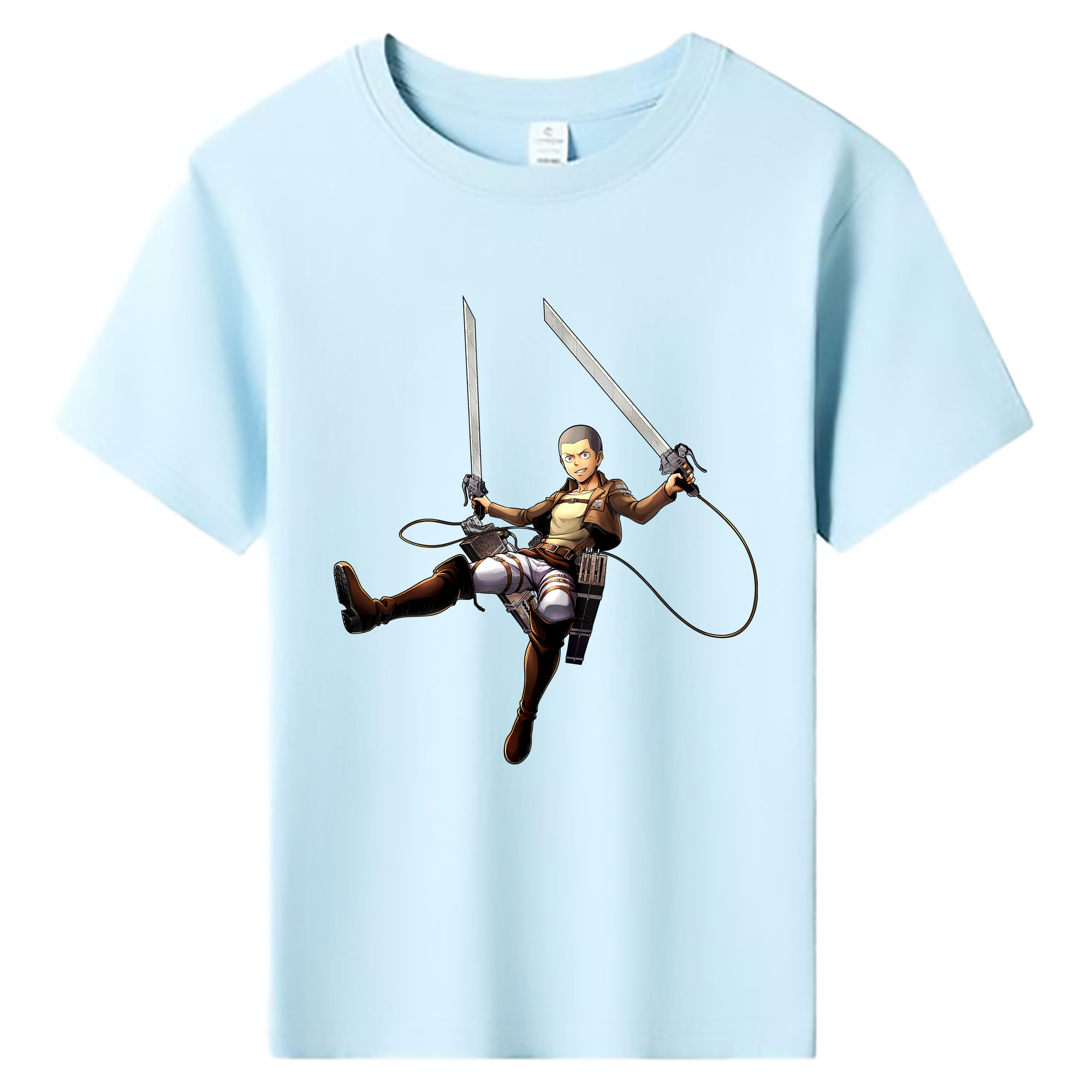 （画像用） 進撃の巨人 コニー·スプリンガー Attack on Titan Connie Springer 綿100％キッズTシャツ（フロントプリント）